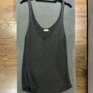 L’Agence✨SALE✨Charcoal w/details knit top